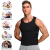 Tracksuits voor heren mannen taille trainer tanktops Shapewear Slimming body shaper compression shirt ondergoed voor gewichtsverlies workout sauna zweetvest 230419