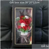 Party Favor Party Favor Fleurs Bouquets Oeillet Roses Savon Bouquet Coffrets Cadeaux Mères Saint Valentin Rose Boîte De Noël Drop Delive Dhk9W