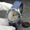 Projektant luksusowy męski zegarek okrągły 42 mm czarny pierścień ceramiczny ze stali nierdzewnej 904L Sapphire Waterproof Automatyczne zegarek mechaniczny Montre de Luxe