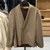 Herrenjacken 2023 Frühling und Herbst koreanische V-Ausschnitt One Button Mantel Jacke Top Trend