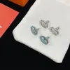 5 Stil Stud Oval Domuz Burun Küpe Gül Altın Gümüş Tasarımcı Mücevherleri Küçük Saplamalar Erkek Kadın