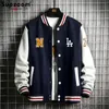 Giacche da uomo Supzoom Arrivo Lettera Manica a costine in cotone Top Moda monopetto Casual Bomber Giacca da baseball Cappotto cardigan allentato 231118