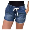 Kvinnors jeans höga midja denim shorts kvinnor midja rippade casual byxor jean för kvinnors plus size woman 2023