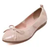 Leather Paten Flat Dress Soft Pointed UMMEWALO Women Toe Ballet Ladies Bow Designer Rubber Sole Casual Shoes 230419 787