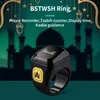 Högkvalitativ muslimsk Iqibla bön roterbar iqibla smart tasbih dyrkan ring fingerräknfunktion män bluetooth smart zikr ringar för Android eller iOS