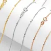 Chains Pure 18K Gold Necklace Chain Women AU750 O Link