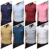 Chemises décontractées homme TFETTERS nouveauté marque hommes été chemise d'affaires manches courtes col rabattu décontracté hommes chemises grande taille 5XL 230420