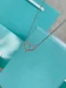 Sterling Sier Love Series Populära Diamond ClaVicle Necklace Valentine's Day Designer ISM Jewelry 2023 New New