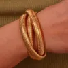 Bangle rostfritt stål PVD -guldpläterad silverfärg blandad 3 lager lindade armband armband för kvinnor elastisk kedja armband 231118