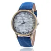 Wristwatches 2023 Relogio Feminino Retro Style Leather Quartz Analog Women Watch Casual Ladies Watches Wristwatch Bayan Kol Saati Skm