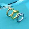 Band Rings T-shaped Plated Gold Rings t Fashion Jewelry Diamond Ring Female Minority Design Grade Simple ColdJHYE