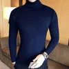 メンズセーターのブランドメンズタートルネックとプルオーバーファッション編みセーター冬のプルオーバーホムウールカジュアルソリッド服231118