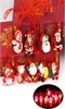 Christmas Light Up Flashing Necklace Decorations Children Glow up Cartoon Santa Claus Pendent Party LED toys Supplies7909926