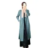 Trench Coats femininos Casaco plissado elegante e de alta qualidade em escala de dragão para mulheres no outono e inverno Novo casaco de renda de alta qualidade para comprimento médio 2s
