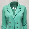 Robes de travail printemps à manches longues veste de couleur unie avec mini jupe femmes mode imprimé costume deux pièces bureau femme blazer et ensemble