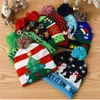 Parti Şapkaları Led Noel Örme Şapka Aydınlatma Noel Beanie Cap Unisex Kış Kazak Yılı için Renkli Ledler Y231118
