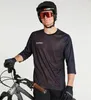 Racing Jackets Mens 3/4 Sleeve Jersey Mtb Sweatshirt Quick Drying Fabric Summer Motorcycle Locomotive Cycling T-shirt Suitable Race Clothing