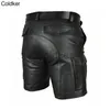 Shorts masculinos Summer Streetwear Trend Men Pu Faux Leather With Pockets Nightclub Use moda casual Medieval Punk Trajes 5xl 230419