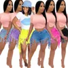 Nuovi cortometraggi di jeans Designer Designer Summer Women Nappe Retrò jeans Casual High Waist Shorts Shorts Shorts Shorts Retro Angogated Shorts 9753