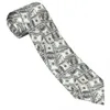 Bow Ties Mens Tie Classic Skinny US Dollar Currency Modèle Modèle Collies Collier étroit Slim Casual Accessoires Cadeau