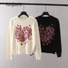 Women's Sweaters Korean Style Pullover Wool Knit Tops Crochet Jumper Y2k Blouse Black White Jersey Autumn Winter In Knitwear