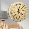 Wall Clocks 12 Inch Vintage French Kitchen Living Room Large Wooden Clock Modern Design Silent Non-Ticking Quartz Round Wood