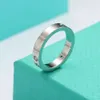 Bagues Bijoux T Trois Diamants Bague Hommes Femmes Mode Simple Couple Plaqué 18 Or Rose Titane Acier Cadeau De Noël TKOW