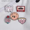 Pins Broches Creative Tren dessin animé texte lunettes Rose huile goutte Lel broche Badge broche Denim sac cadeau hommes femmes mode bijoux accessoires L231120