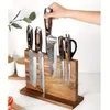 1pc, Magnetic Knife Block Holder Rack, Home Kitchen Magnetic Stands With Strong Enhanced Magnets, Multifunctional Storage Knife Holder (Knife Not Included)
