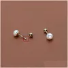 Stud 1 PC en acier inoxydable perle oreille goujons boucles d'oreilles pour femmes / hommes 5 mm Tragus Cartilage Piercing Bijoux Drop Livraison Bijoux Dhgarden Otk3Q