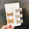 Haaraccessoires 5set/ veel kleine mini boog haardjes zoete kinderen prinses massieve kleur/ stip/ streep afdrukken gewikkelde veiligheidsclips meisjes haarspelden