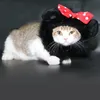 犬のアパレル素敵なペットの猫のかつらのグルーミングドギーファッションかわいい帽子子犬キャップアクセサリー3スタイル1PCS