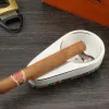 4 Colors Classic Ceramic Cigar Ashtray Single Cigar Holder Round Ash Slot Ash Tray Mini Ashtray for Men Gift