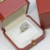 Panthere Ring Big for Man Designer Leopard Head Diamond Großmutter Emerald Gold plattiert Schmuck exquisites Geschenk mit Box 021