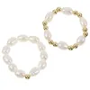 Hänge halsband minimalistiska ringar kvinnor lovar fingerinsamling gåvor par pärla pärla sträcker estetik