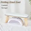 Hand Rests Folding LogPU Leather Nail Hand Rest Pillow Hand Cushion Pillow Holder Nail Art Stand Manicure Table for Nail Salon Arm Rests 230419