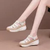 Sandálias plataforma feminina sandalet verão romano vintage sapatos casuais para mulheres