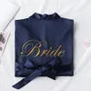 Team Bride Robe Bride To Be Dressing Gown Bridesmaid Bathrobe Wedding Decoration Bridal Shower Hen Bachelorette Party Supplies