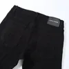 Dżinsy męskie fioletowe marka Jean Men Wysokiej jakości czarny szczupły dopasowanie Zwykłe Uszkodzenie streetwearu chude odcinki podrywane dżinsowe spodnie