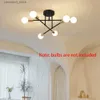 Ceiling Lights Modern LED Ceiling Lights Industrial Iron Black/Golden Nordic Minimalist Home Decoration Living Room Dining Room Ceiling Lamps Q231120