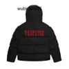 Mode Trapstar London avkodade hooded puffer 2.0 Gradient Black Jacket män broderad termisk hoodie vinterrock toppar 2023essssss