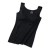 Women's Tanks Padded Bra Tank Top For Women Sleep Vest Solid Color Cami Crop Soft Breathable With Built In Removable Clothing