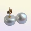 Natural enorme 1213 mm South Sow Golden Stud Pearl Pearring 14kt2726919
