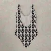 Letter Print Swimwear Women Swimming Bikinis Summer Beach Vacation One Piece Swimsuit