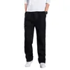 Men's Pants Men Wide Leg Versatile Cargo Stylish Spring/fall Trousers With Elastic Waist Drawstring Ample For Casual