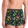 Sous-vêtements boules d'ornement de noël aquarelle conception coton culottes shorts boxer slips sous-vêtements pour hommes sexy