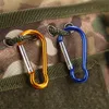 5 PCSCarabiners Mini Carabiner Keychain Aluminum Alloy D-ring Buckle Spring Carabiner Snap Clasp Clip Keychains Outdoor Camping Hiking Daily Use P230420