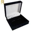 Jewelry Boxes Wholesale Black Velvet Cufflinks Gift Box Men Shirt Gemelos Carrying Case Cuff Link Tie Clip 70x80mm 231118