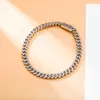 6mm Hip Hop Cubain Lien Chaîne Bracelet Bracelet Printemps Boucle Gourmettes Bracelets Hommes Glacé Bracelet Bijoux Miami Bijoux Plein Cristal Accessoires Pour Hommes Femmes