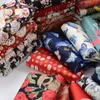 Tela 100% tela de algodón para vestido Bronceado Tela de kimono japonés Telas con estampado africano DIY Costura para Hanfu material hecho a mano 14548cm 230419